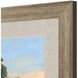 Waterside Collection Sloped Profile Champagne Gold With Dark Wash Framed Art