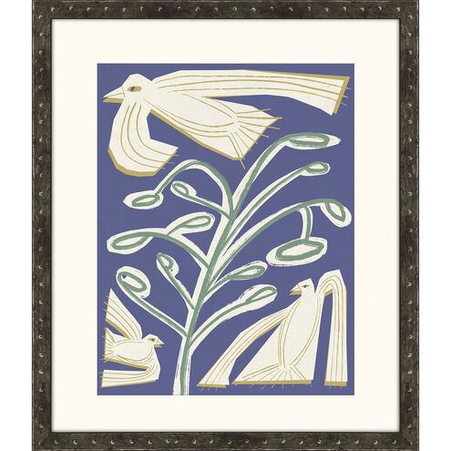 Animals Collection Blue Framed Art