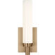 Coles LED 4.5 inch Satin Brass Vanity Light Wall Light