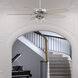 Dondra 60 inch Brushed Nickel with Light Gray Oak Blades Ceiling Fan