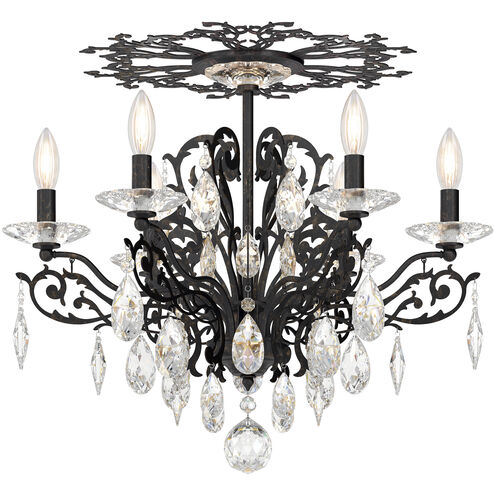 Filigrae 6 Light Heirloom Bronze Semi-Flush Mount Ceiling Light