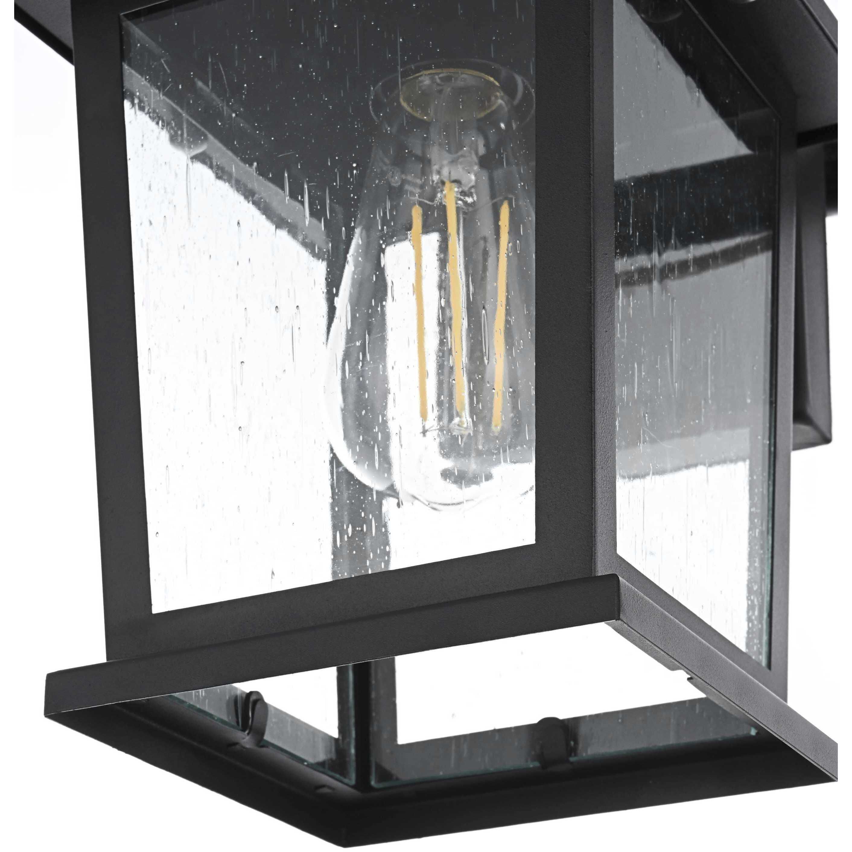 Redner 1 Light 11.5 inch Black Outdoor Wall Sconce