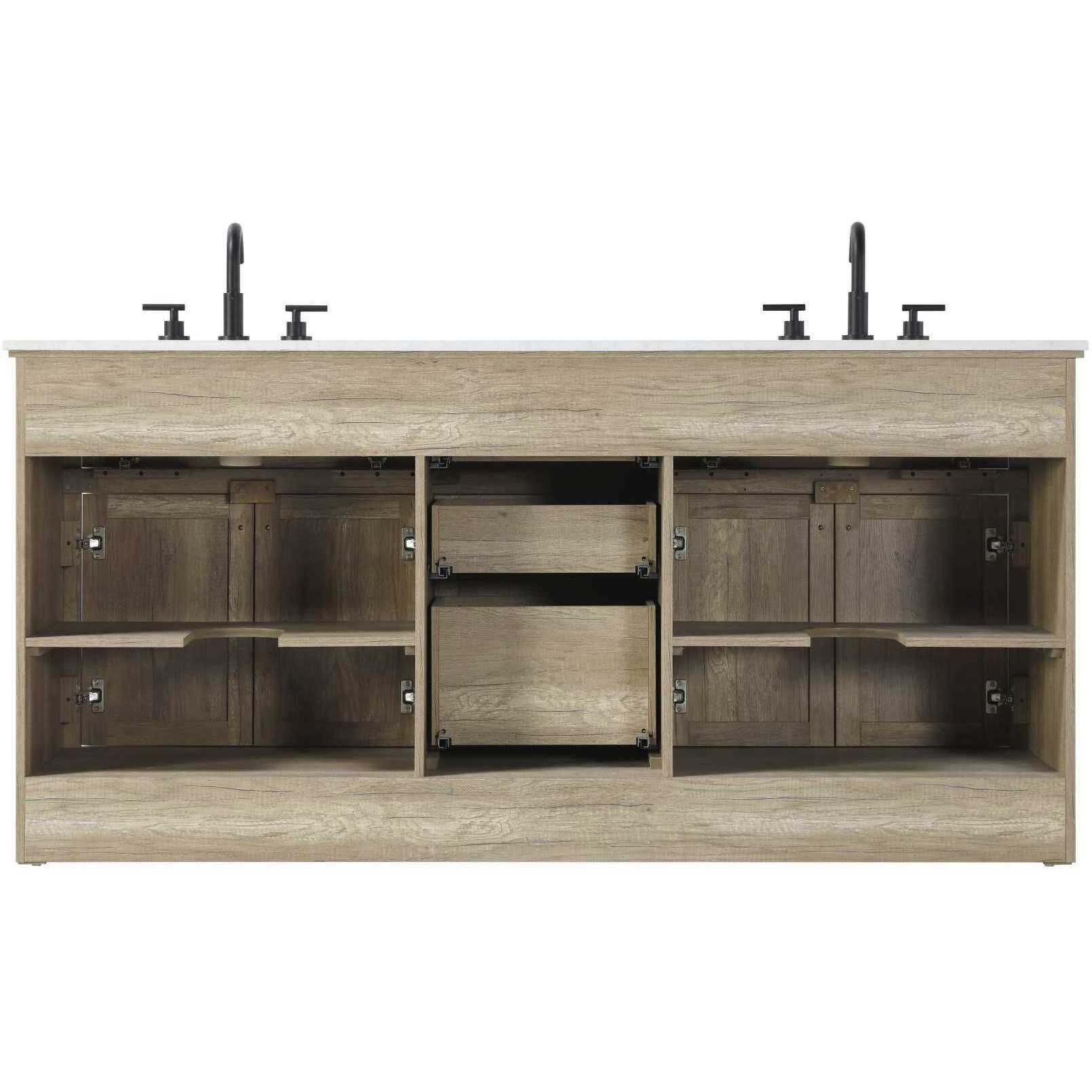 Remington 72 X 35 inch Natural Oak Bathroom Vanity Cabinet
