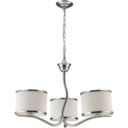 Annika 3 Light 26 inch Polished Chrome Chandelier Ceiling Light