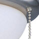 San Gabriel 1 Light Incandescent Satin Nickel Ceiling Fan Light Kit