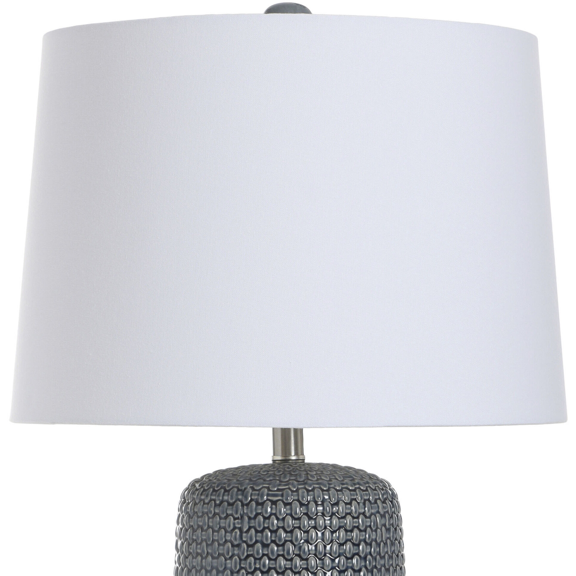 Galey 30 inch 100.00 watt Navy Blue and White Table Lamp Portable Light 