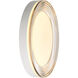 Ondulada LED 15.75 inch Sand White Flush Mount Ceiling Light in Smoky Acrylic
