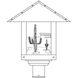 Timber Ridge 1 Light 15 inch Rustic Brown Post Mount in Almond Mica