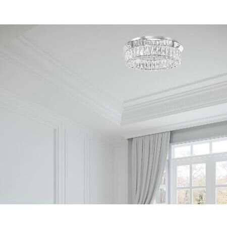 Dickinson 1 Light 18 inch Chrome Flush Ceiling Light