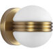 Selene 5 inch Brushed Gold Wall Sconce Wall Light