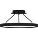 Outskirts LED 15 inch Earth Black Semi-Flush Mount Ceiling Light