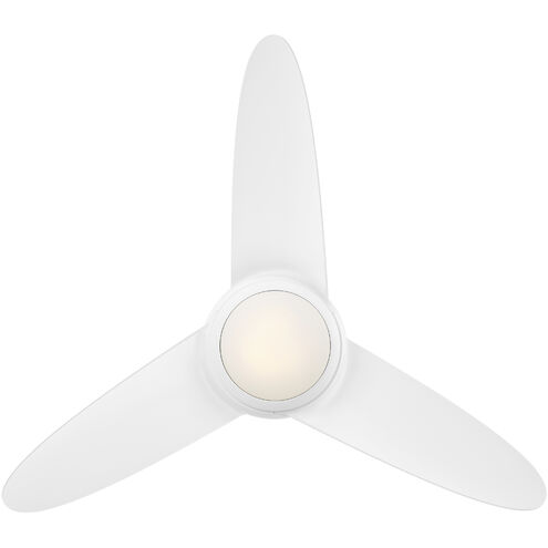 Loft 38 inch Matte White Downrod Ceiling Fans, Smart Fan