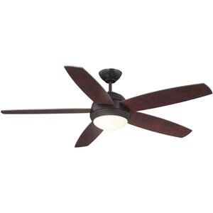 Baird 52 inch Oil Rubbed Bronze with Cherry/Chestnut Blades Ceiling Fan