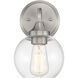 Glenda 1 Light 6 inch Brushed Polished Nickel Wall Sconce Wall Light
