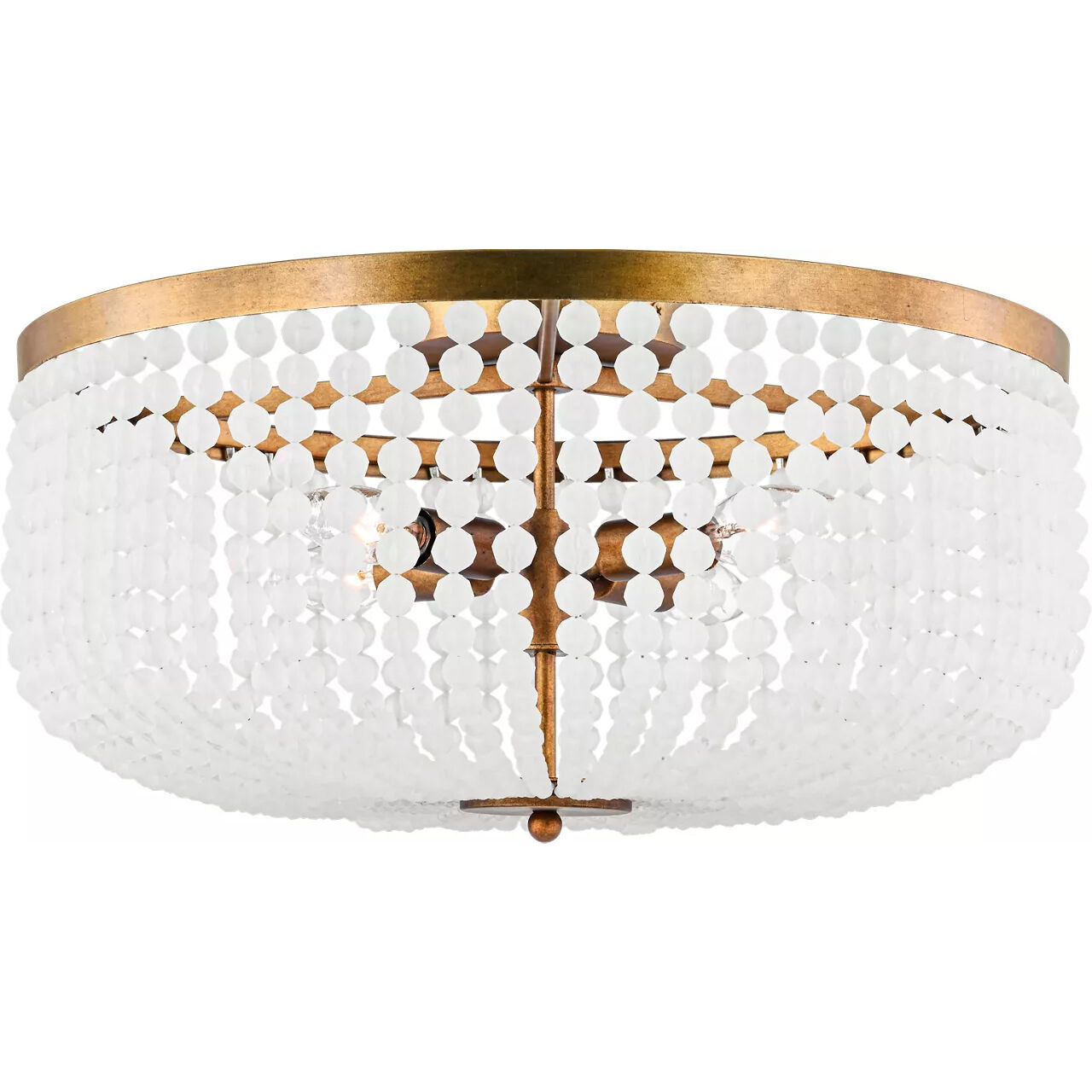 Christiane Lemieux Bellecour 4 Light 18 inch Vintage Gild Flush Mount Ceiling Light