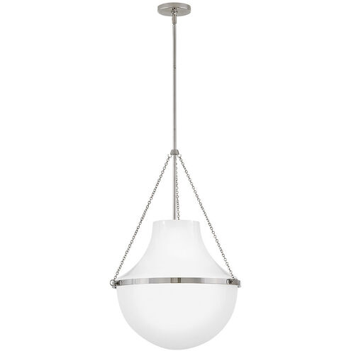 Collins 1 Light 20 inch Polished Nickel Pendant Ceiling Light, Large