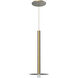 Elixir 5.88 inch Brushed Gold Pendant Ceiling Light