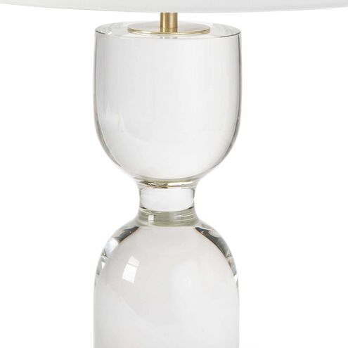 Joan 25 inch 150.00 watt Clear Table Lamp Portable Light, Large