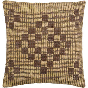 Twareg 22 X 22 inch Dark Brown Accent Pillow
