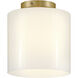 Pippa LED 8.5 inch Lacquered Brass Foyer Light Ceiling Light, Flush Mount