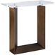 McElroy 25 X 23.5 inch Bronze and Clear Acrylic Side Table