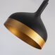 Dash LED 8 inch Black and Gold Pendant Ceiling Light