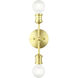 Lansdale 2 Light 5 inch Satin Brass Vanity Sconce Wall Light