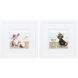 Lets Go Boardwalk Blue and Brown Framed Art, Propac