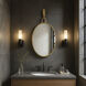 Stopwatch 33.25 X 22.25 inch Gold Powder Room Wall Mirror, Varaluz Casa