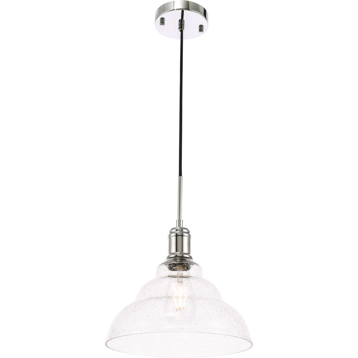 Gil 1 Light 11 inch Chrome Pendant Ceiling Light
