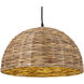 Kaia 1 Light 20 inch Natural Pendant Ceiling Light