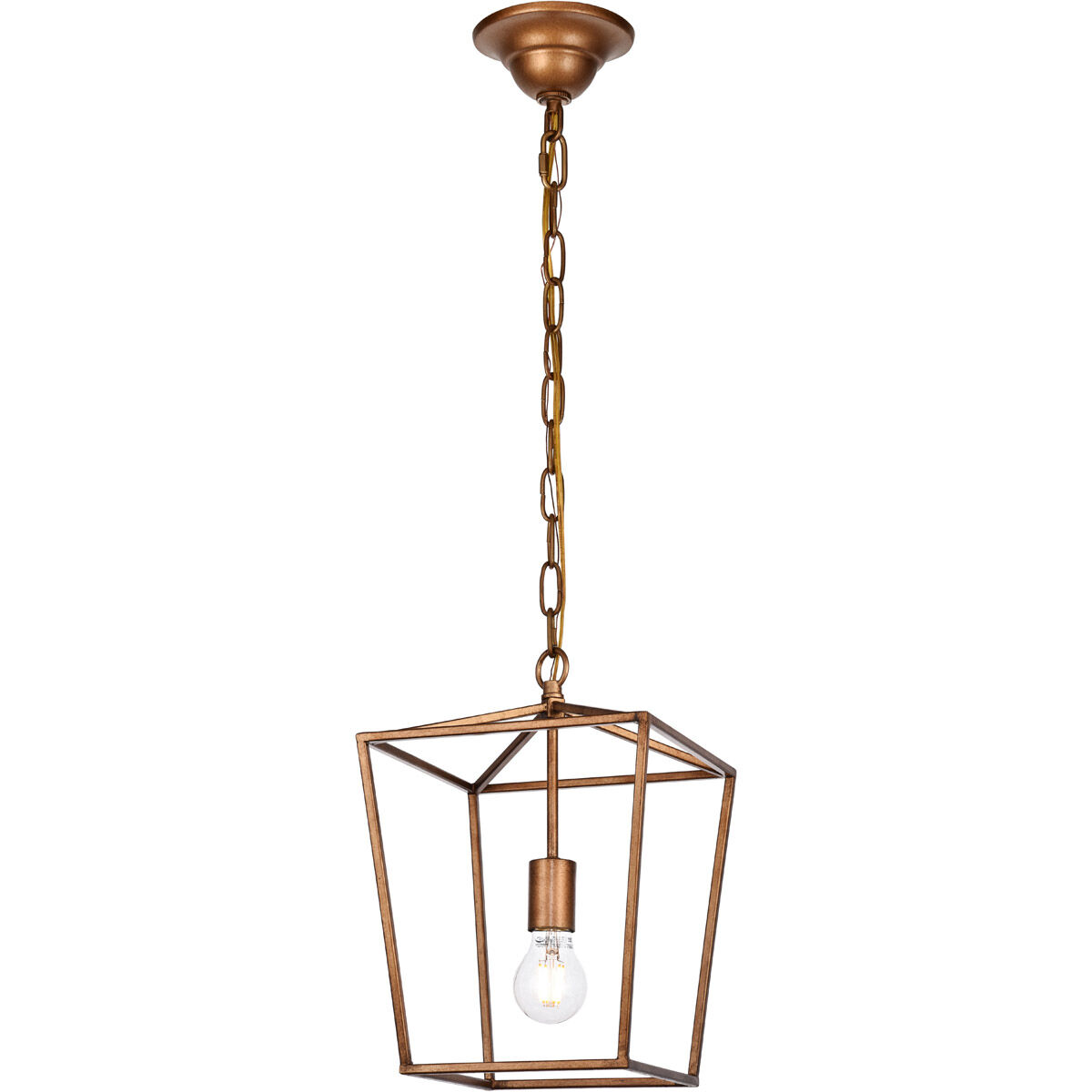Maddox 1 Light 10 inch Vintage Gold Pendant Ceiling Light