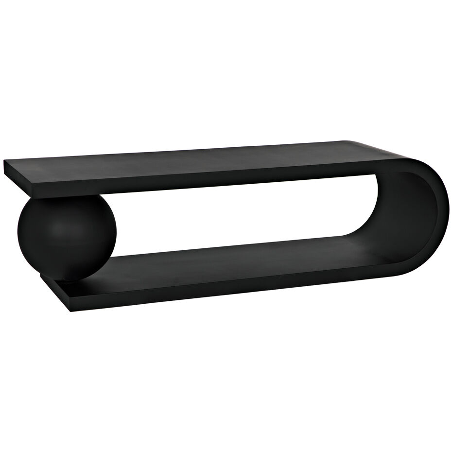 Estelle 62 X 18 inch Matte Black Coffee Table