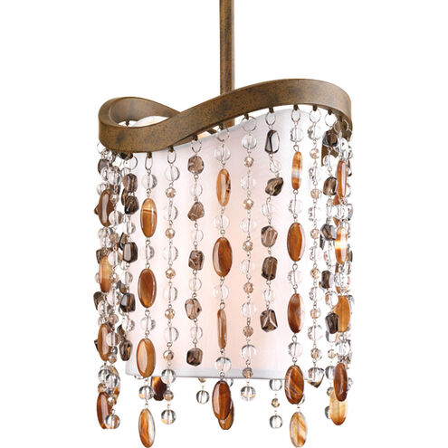 Dance 1 Light 8 inch Desert Sand Mini-Pendant Ceiling Light