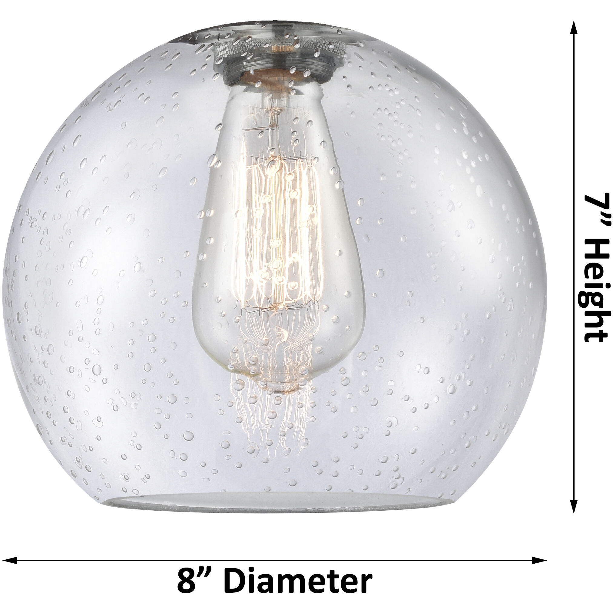 Astor 1 Light 8 inch Brushed Brass Mini Pendant Ceiling Light in Clear Glass