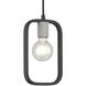 Dylan 3 Light 12 inch Black Chandelier Ceiling Light