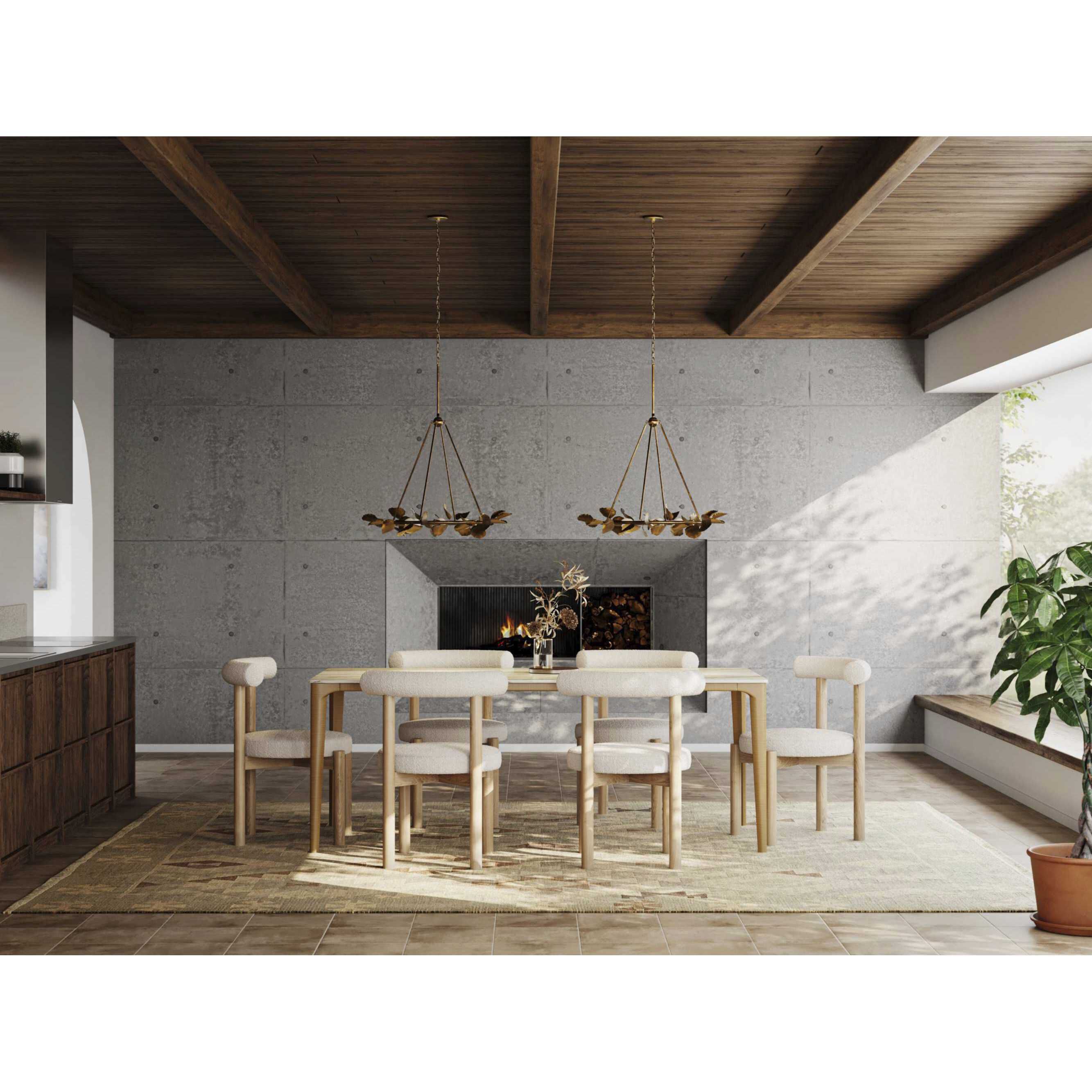 Laurel 6 Light 28 inch Gold Ombre Chandelier Ceiling Light, Design Series