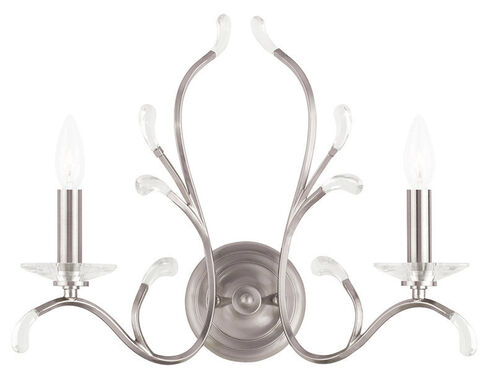 Serafina 2 Light 18.5 inch Brushed Nickel Wall Sconce Wall Light