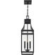 Emery 3 Light 8.25 inch Matte Black Outdoor Hanging Lantern