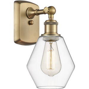 Ballston Cindyrella 1 Light 6 inch Brushed Brass Sconce Wall Light in Incandescent, Clear Glass