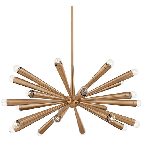 Keanu 24 Light 40.25 inch Patina Brass Chandelier Ceiling Light