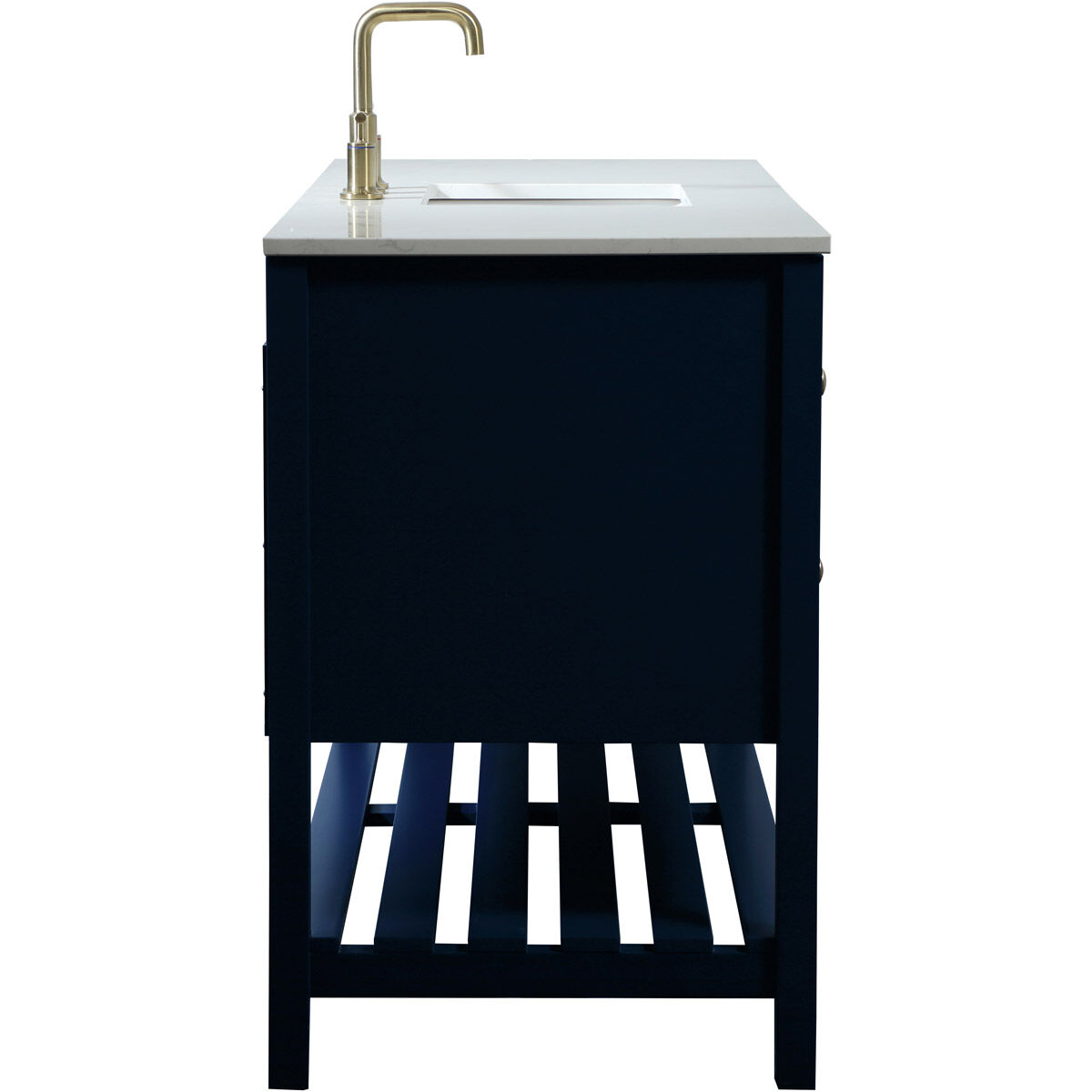 Theo 60 X 22 X 34 inch Blue Vanity Sink Set