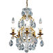 Renaissance 5 Light 14.5 inch Heirloom Gold Chandelier Ceiling Light in Swarovski