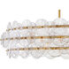 Rene 8 Light 45 inch Distressed Brass Chandelier Ceiling Light