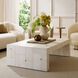 Madelyn 56 X 16.5 inch Ivory and Antique Brass Coffee Table