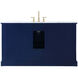 Americana 60 X 22 X 35 inch Blue Vanity Sink Set