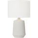 Hable Panola 27.5 inch 9.00 watt Matte White Ceramic Table Lamp Portable Light