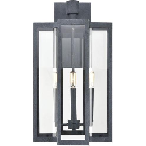 Bianca 4 Light 25 inch Aged Zinc Outdoor Wall Sconce