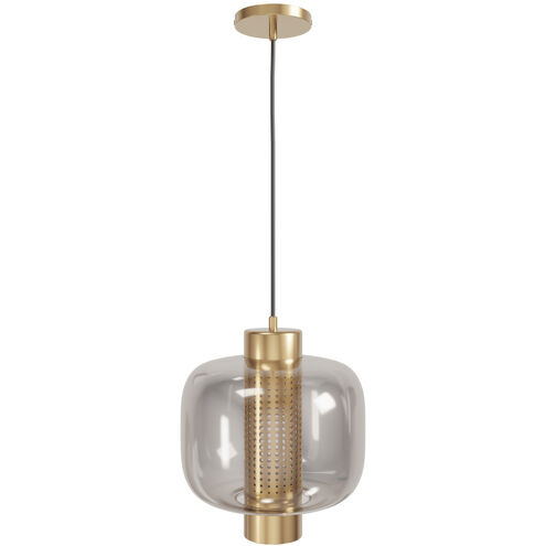 Cosmopolitan 1 Light 9 inch Aged Brass Pendant Ceiling Light
