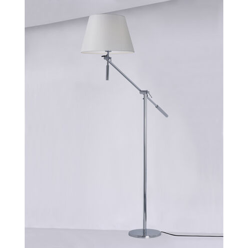 Hotel 48 inch 16.00 watt Polished Chrome Floor Lamp Portable Light